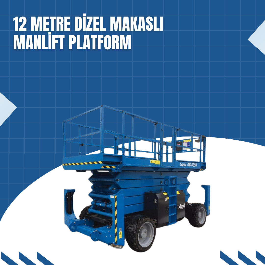 12 metre dizel makasli manlift platform 7