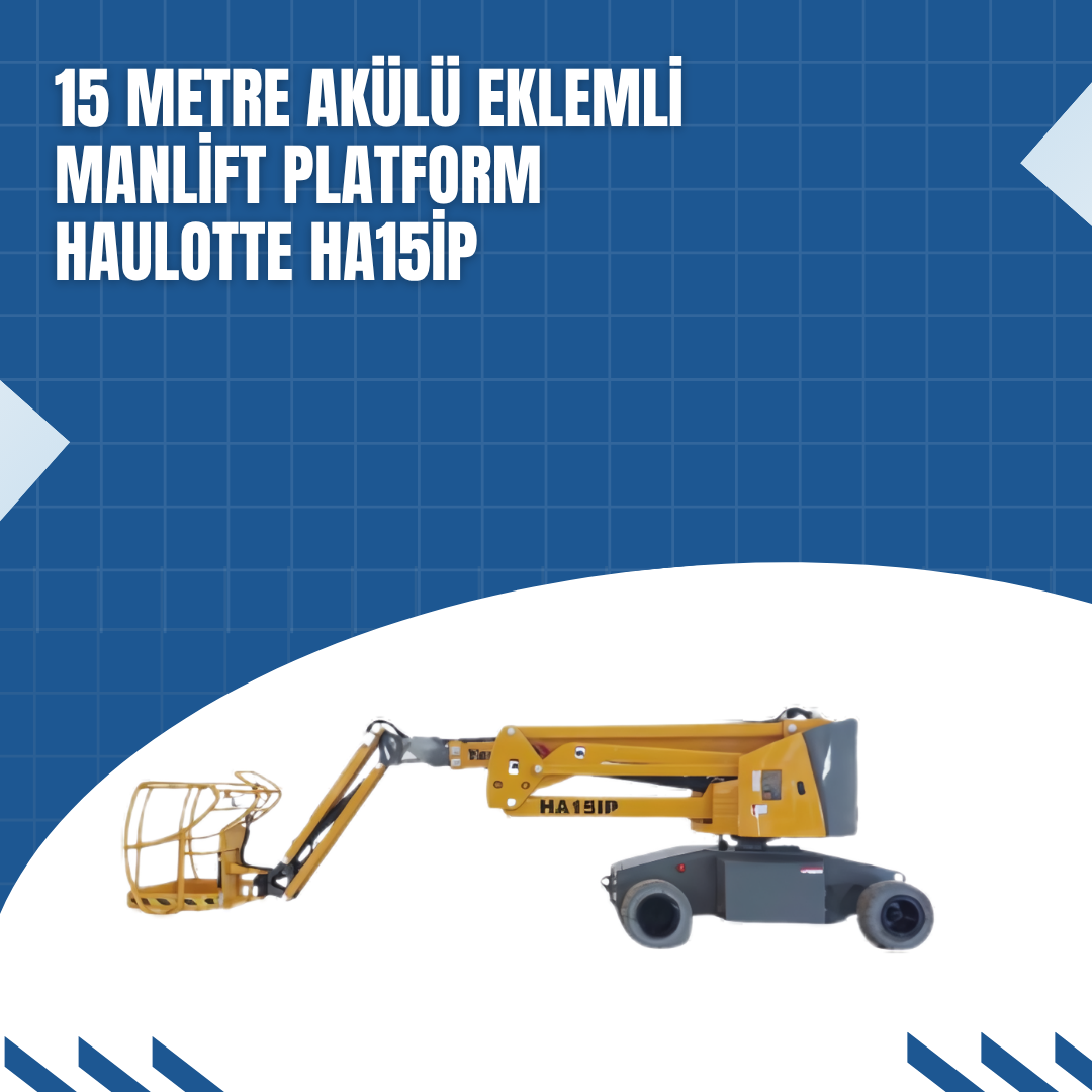 15 metre akulu eklemli manlift platform haulotte ha15ip 7