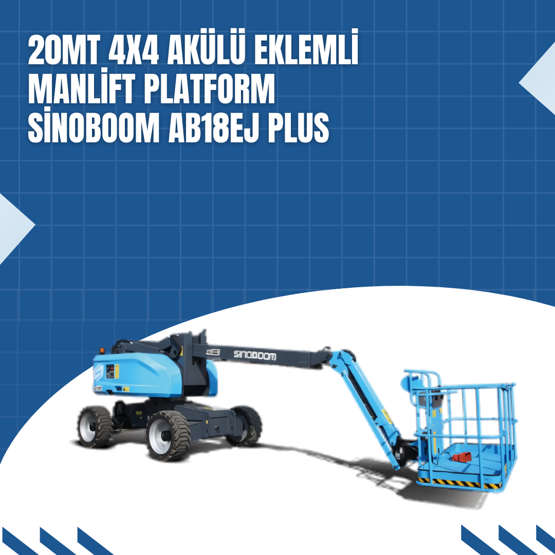 20mt 4x4 akulu eklemli manlift platform sinoboom ab18ej plus 4