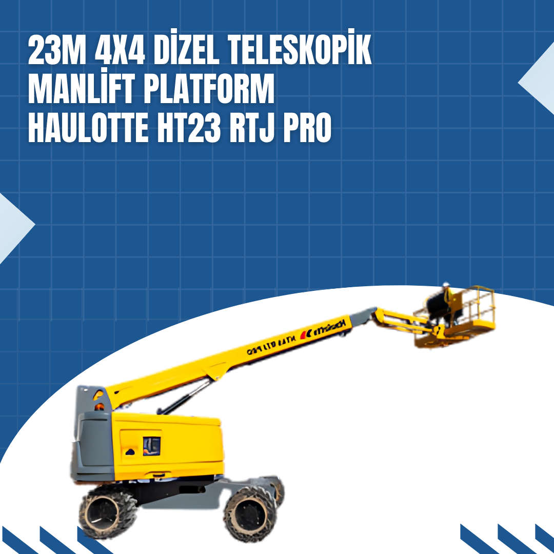 23m 4x4 dizel teleskopik manlift platform haulotte ht23 rtj pro 4