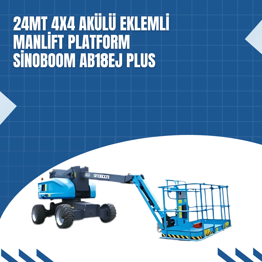 24mt 4x4 akulu eklemli manlift platform sinoboom ab18ej plus 5