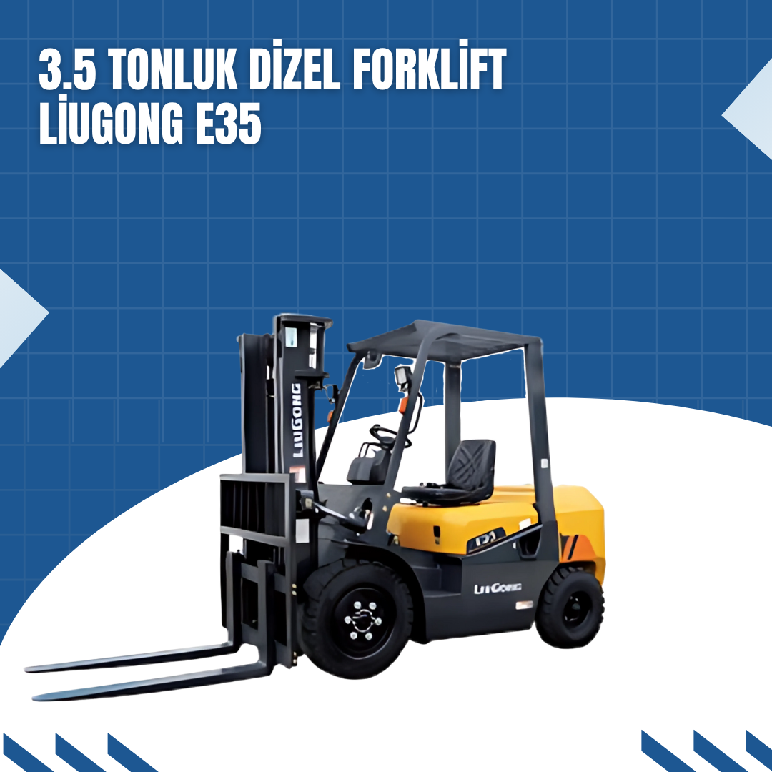 3.5 tonluk dizel forklift liugong e35 4