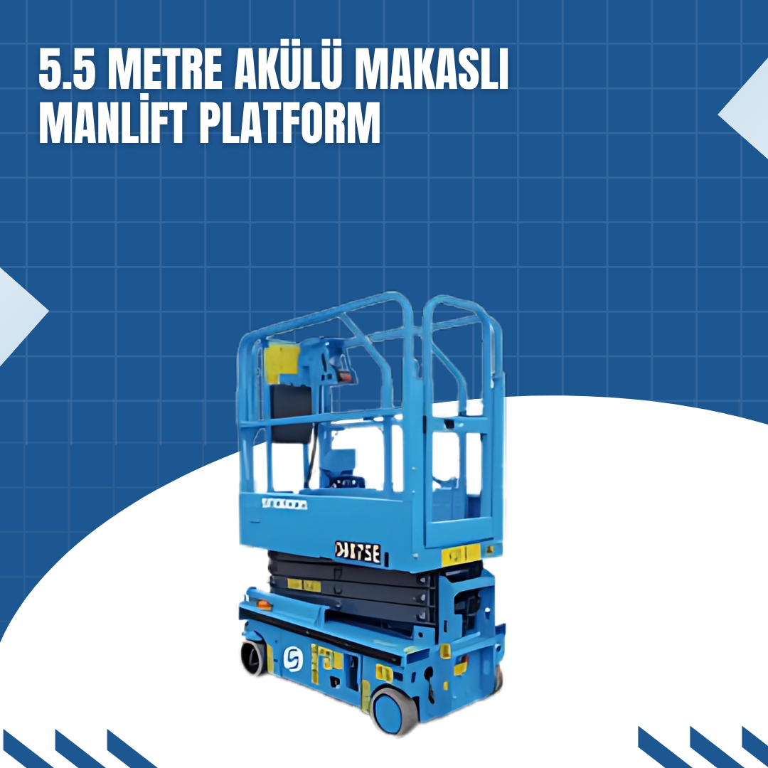 5.5 metre akulu makasli manlift platform 4