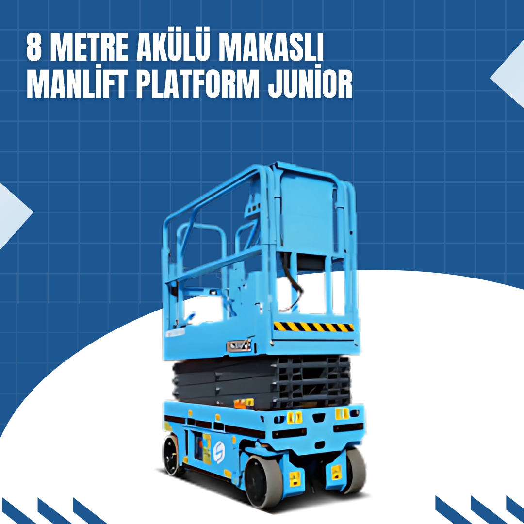 8 metre akulu makasli manlift platform junior 4