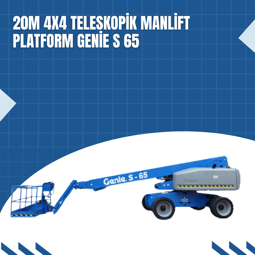 20m 4x4 teleskopik manlift platform genie s 65 3