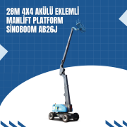 28m 4x4 akulu eklemli manlift platform sinoboom abb26j 7
