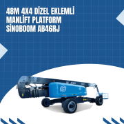 48m 4x4 dizel eklemli manlift platform sinoboom ab46rj 4